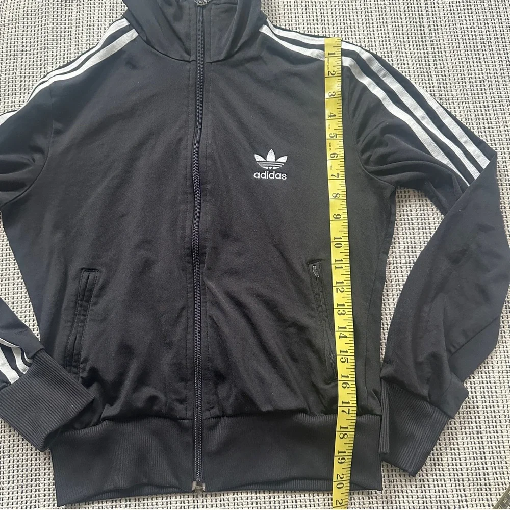 ADIDAS Black and White Full Zip Sweatshirt Size S - Picture 5 of 7